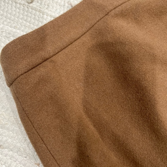 J. Crew Wool Blend Straight Pencil Skirt Brown Camel Size 4 - Picture 2 of 4